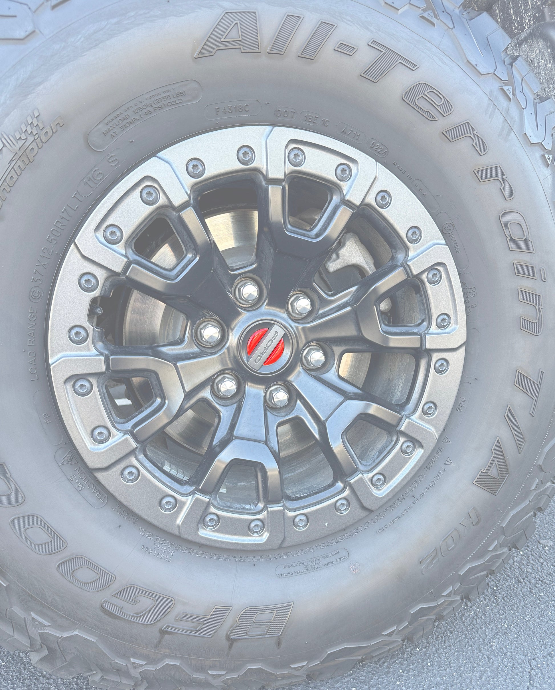 Center Wheel Hub Cap Inserts Fits 2017-2026 Ford F-150 by Tufskinz.com