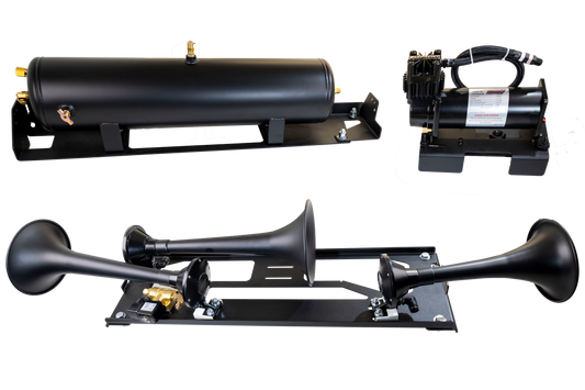 Ford F-250, F-350 Onboard Air System with Model 730 Horns by Kleinn Automotive Accessories