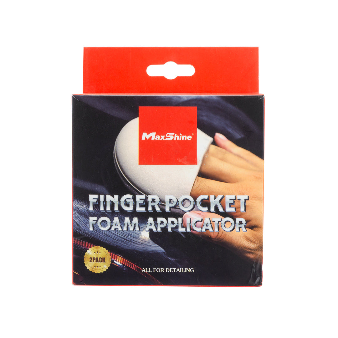Finger Hold Foam Wax Applicator - 2 Pack by MaxshineUSA