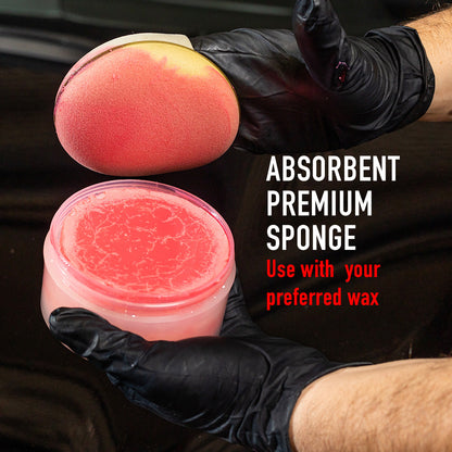 Finger Hold Foam Wax Applicator - 2 Pack by MaxshineUSA
