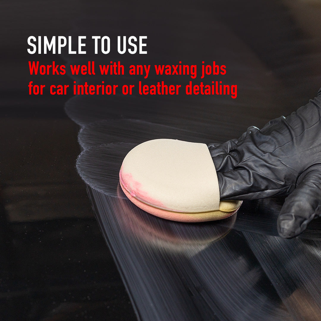 Finger Hold Foam Wax Applicator - 2 Pack by MaxshineUSA