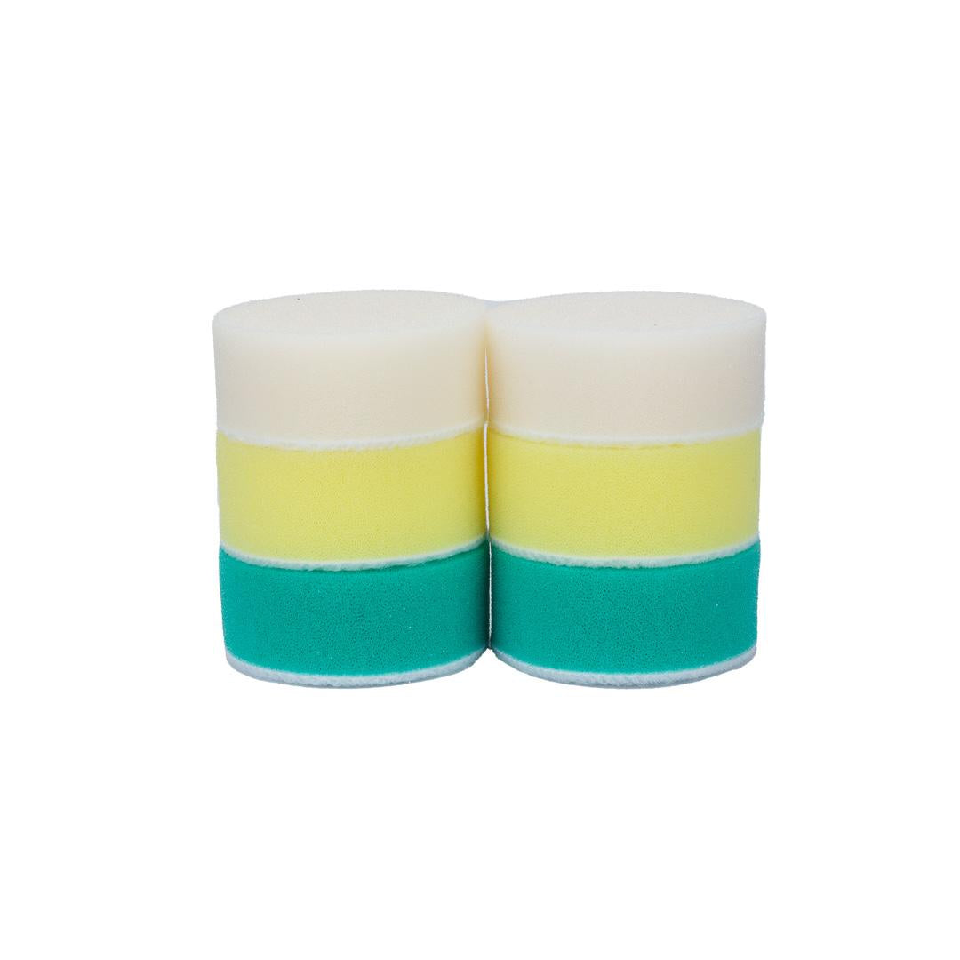 Foam Car Polishing Pads Kit - 1in, 2in, 3in (6 Pack) by MaxshineUSA