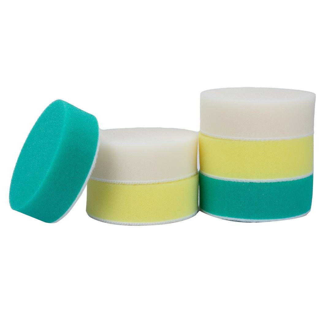 Foam Car Polishing Pads Kit - 1in, 2in, 3in (6 Pack) by MaxshineUSA