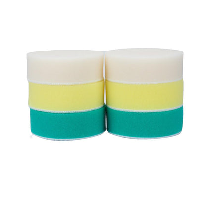 Foam Car Polishing Pads Kit - 1in, 2in, 3in (6 Pack) by MaxshineUSA