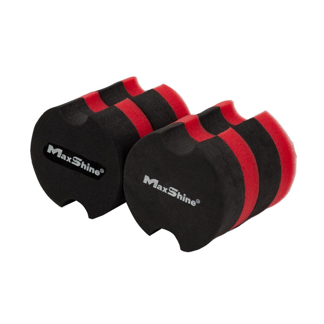 Rubber Backed Car Wax Foam Applicator Pad - 4 Pack by MaxshineUSA