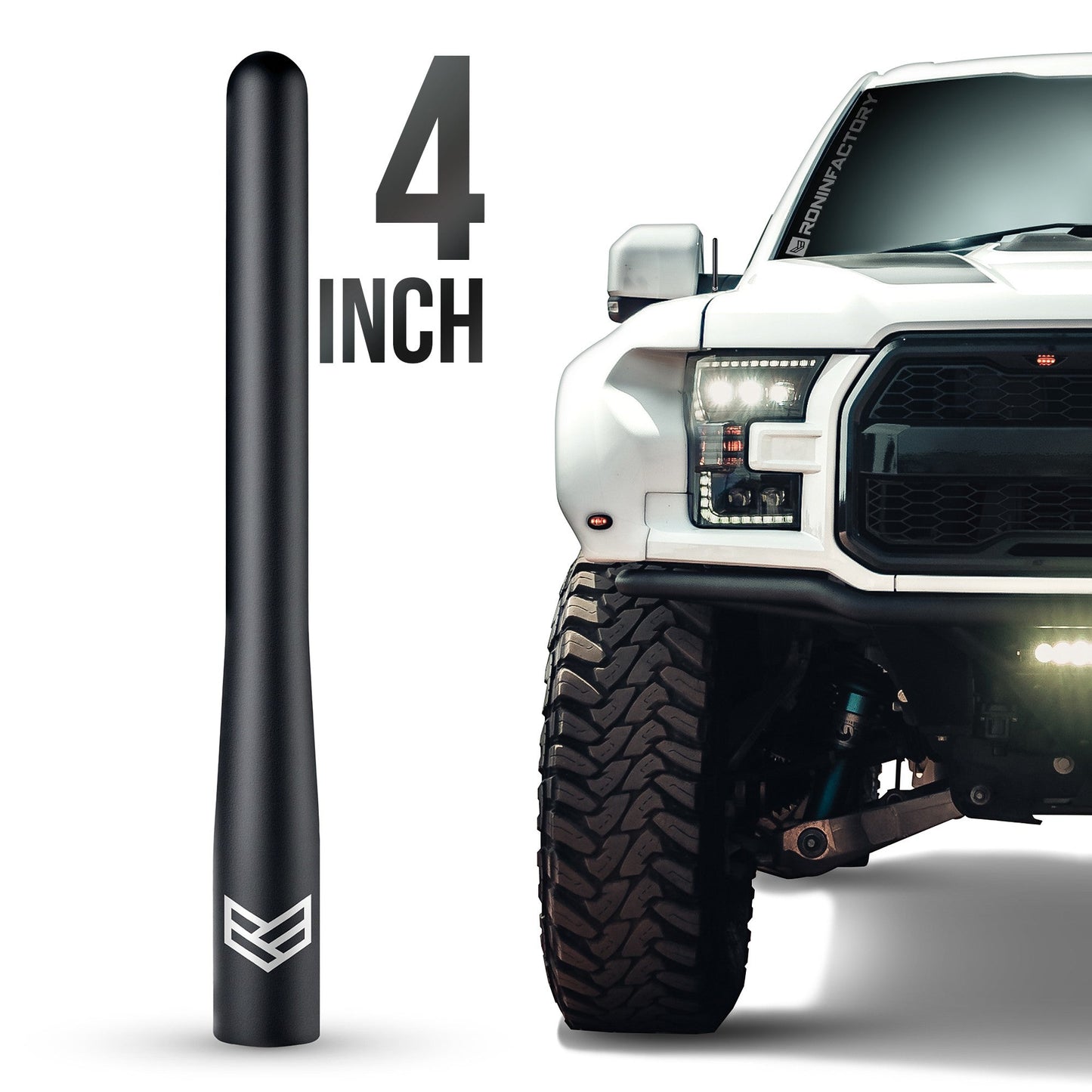 TUFFLOCK® SHORT ANTENNA FOR FORD (4 INCH) by Ronin Factory