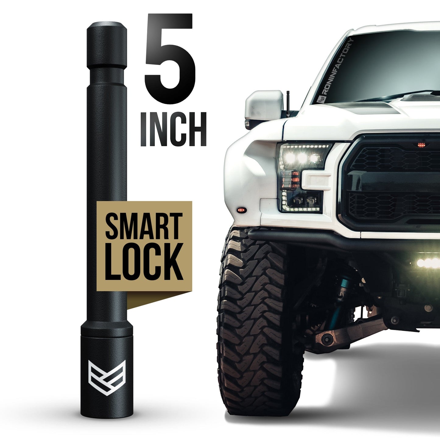 SMARTLOCK™ SHORT FLEXIBLE ANTENNA 5 INCH FOR FORD (NEW!) by Ronin Factory