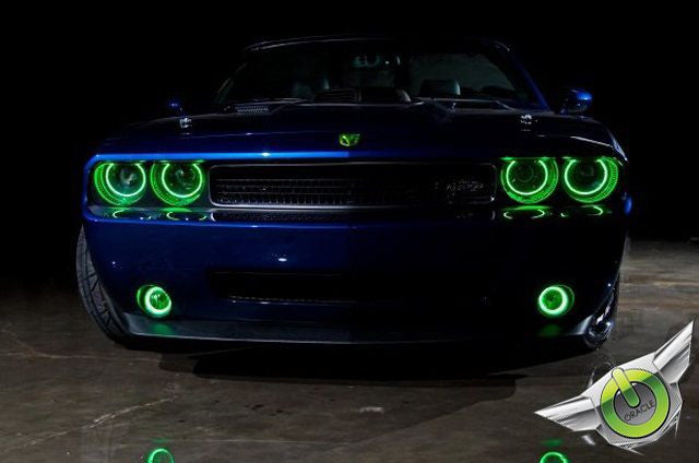ORACLE Lighting 2008-2014 Dodge Challenger LED Headlight Halo Kit - Standard Mount by ORACLE Lighting