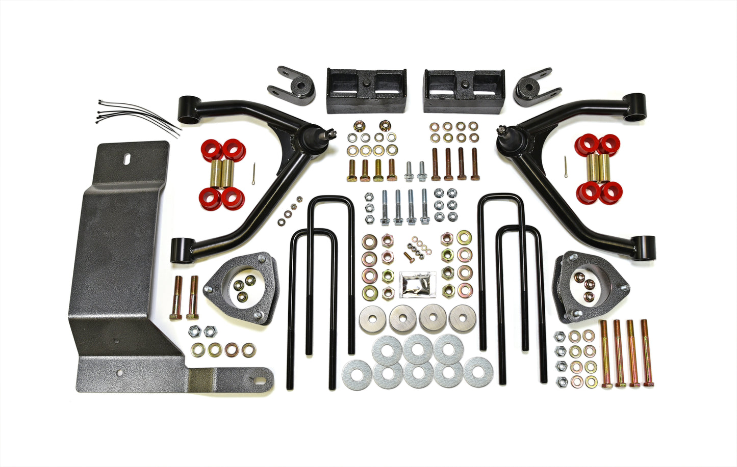 4 In Front Lift 1-3/4 In Rear Lift W/O Shock Absorbers In Kit Black by TrailFX