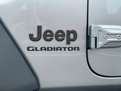 Driver & Passenger Side Emblem Overlays Fits 2019-2026 Jeep Gladiator by Tufskinz.com
