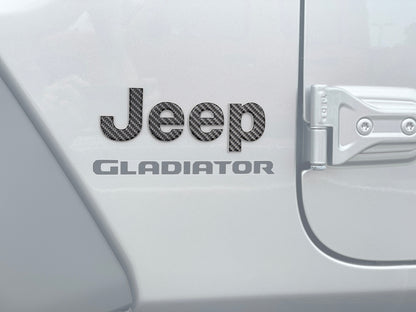 Driver & Passenger Side Emblem Overlays Fits 2019-2026 Jeep Gladiator by Tufskinz.com