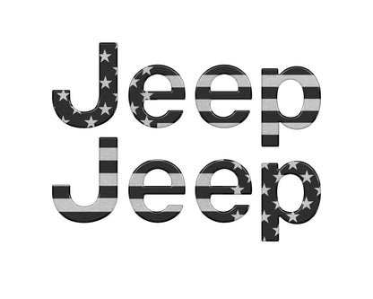 Driver & Passenger Side Emblem Overlays Fits 2019-2026 Jeep Gladiator by Tufskinz.com