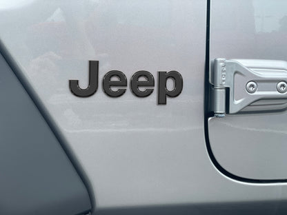 Driver & Passenger Side Letter Overlays Fits 2018-2026 Jeep Wrangler JL by Tufskinz.com
