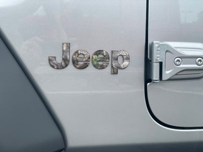 Driver & Passenger Side Letter Overlays Fits 2018-2026 Jeep Wrangler JL by Tufskinz.com