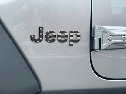 Driver & Passenger Side Letter Overlays Fits 2018-2026 Jeep Wrangler JL by Tufskinz.com
