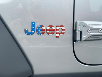 Driver & Passenger Side Letter Overlays Fits 2018-2026 Jeep Wrangler JL by Tufskinz.com