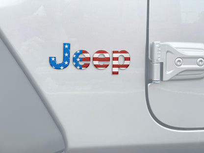 Driver & Passenger Side Letter Overlays Fits 2018-2026 Jeep Wrangler JL by Tufskinz.com