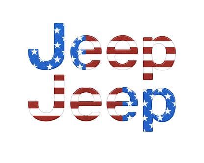 Driver & Passenger Side Letter Overlays Fits 2018-2026 Jeep Wrangler JL by Tufskinz.com