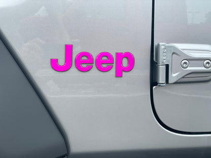 Driver & Passenger Side Letter Overlays Fits 2018-2026 Jeep Wrangler JL by Tufskinz.com