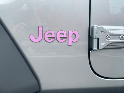 Driver & Passenger Side Letter Overlays Fits 2018-2026 Jeep Wrangler JL by Tufskinz.com