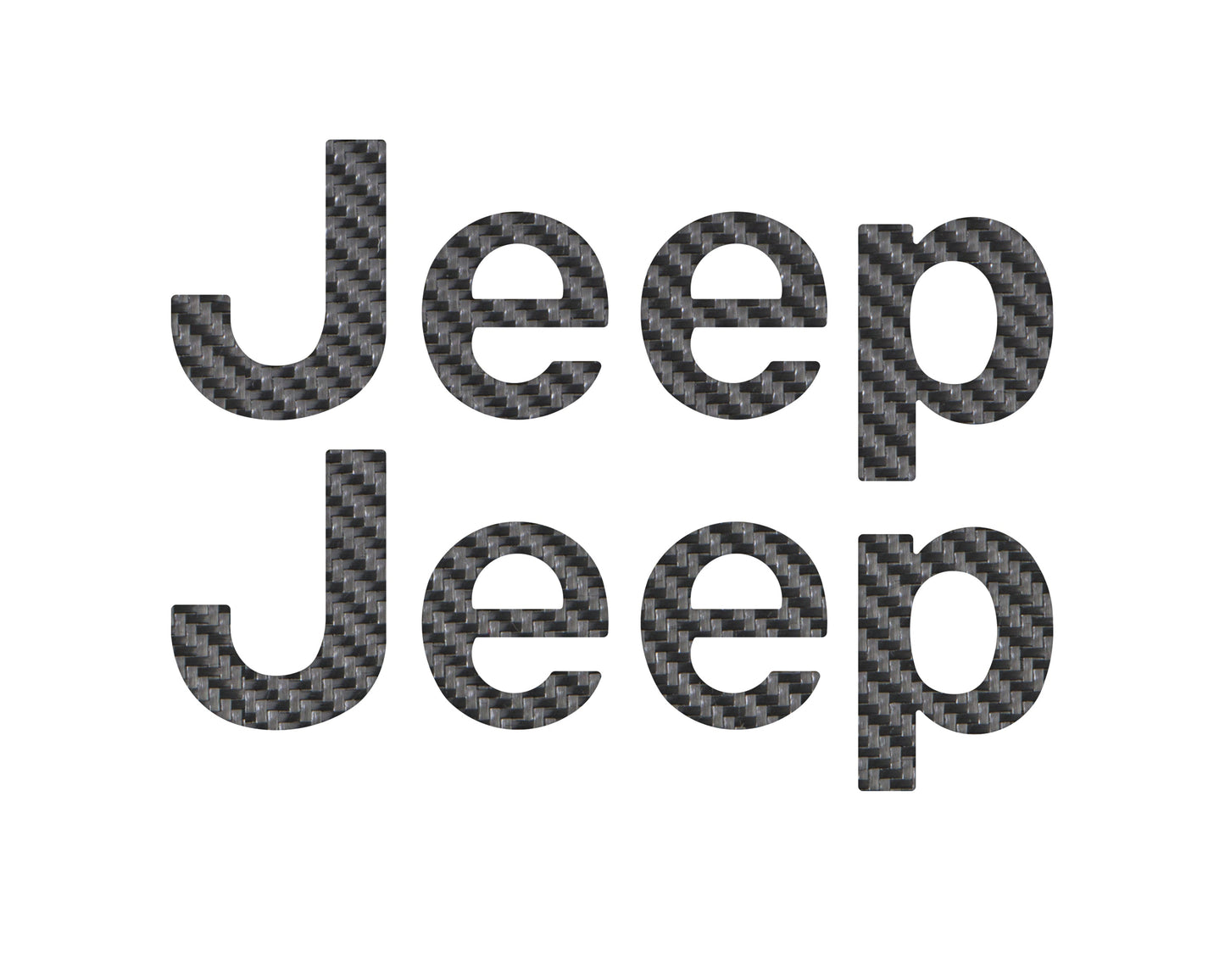 Driver & Passenger Side Letter Overlays Fits 2018-2026 Jeep Wrangler JL by Tufskinz.com