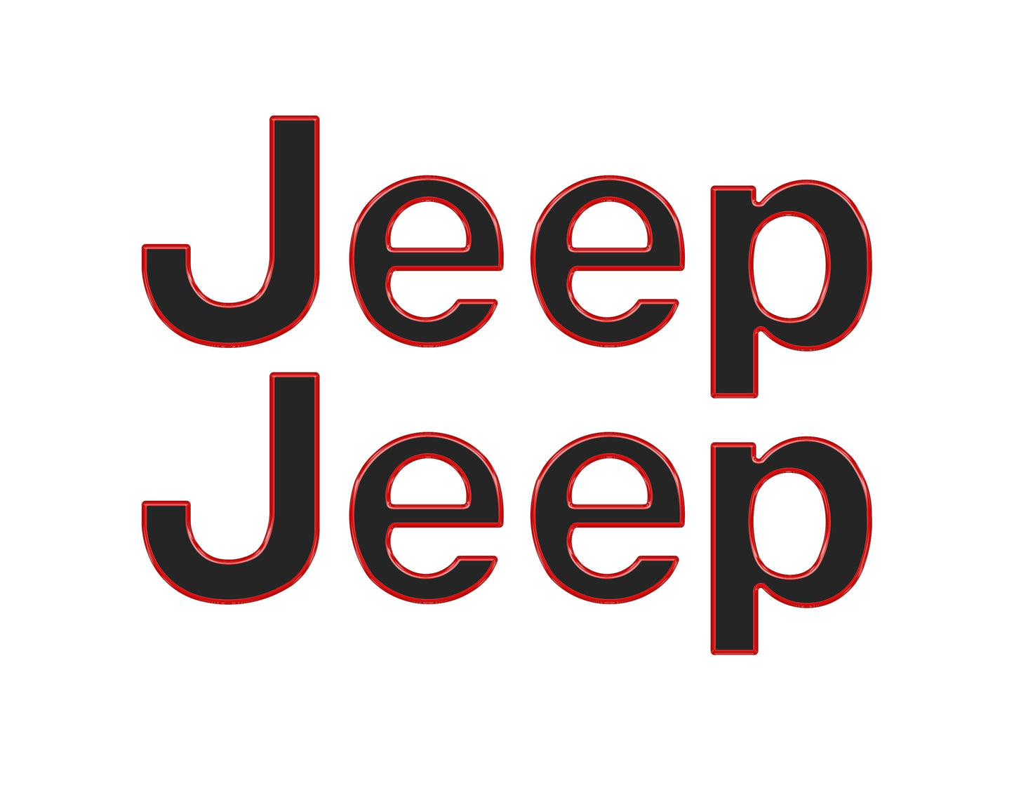 Driver & Passenger Side Letter Overlays Fits 2018-2026 Jeep Wrangler JL by Tufskinz.com