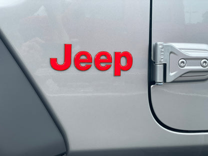 Driver & Passenger Side Letter Overlays Fits 2018-2026 Jeep Wrangler JL by Tufskinz.com