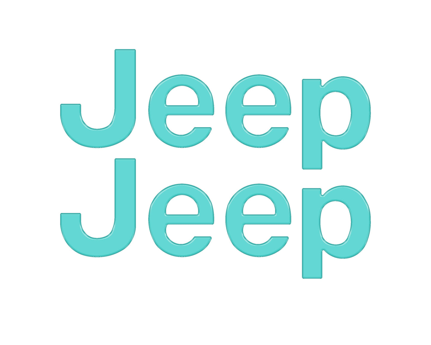 Driver & Passenger Side Letter Overlays Fits 2018-2026 Jeep Wrangler JL by Tufskinz.com
