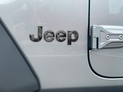 Driver & Passenger Side Letter Overlays Fits 2018-2026 Jeep Wrangler JL by Tufskinz.com