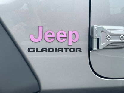 Driver & Passenger Side Emblem Overlays Fits 2019-2026 Jeep Gladiator by Tufskinz.com