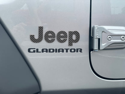 Driver & Passenger Side Emblem Overlays Fits 2019-2026 Jeep Gladiator by Tufskinz.com