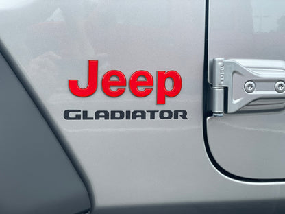 Driver & Passenger Side Emblem Overlays Fits 2019-2026 Jeep Gladiator by Tufskinz.com