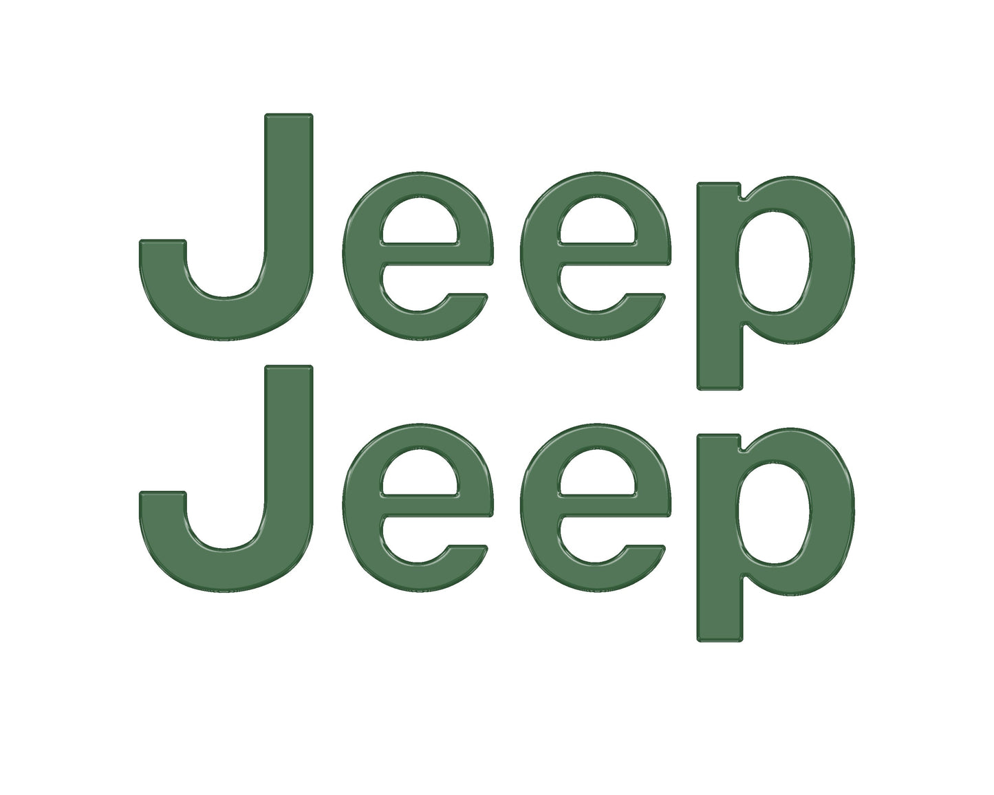 Driver & Passenger Side Emblem Overlays Fits 2019-2026 Jeep Gladiator by Tufskinz.com