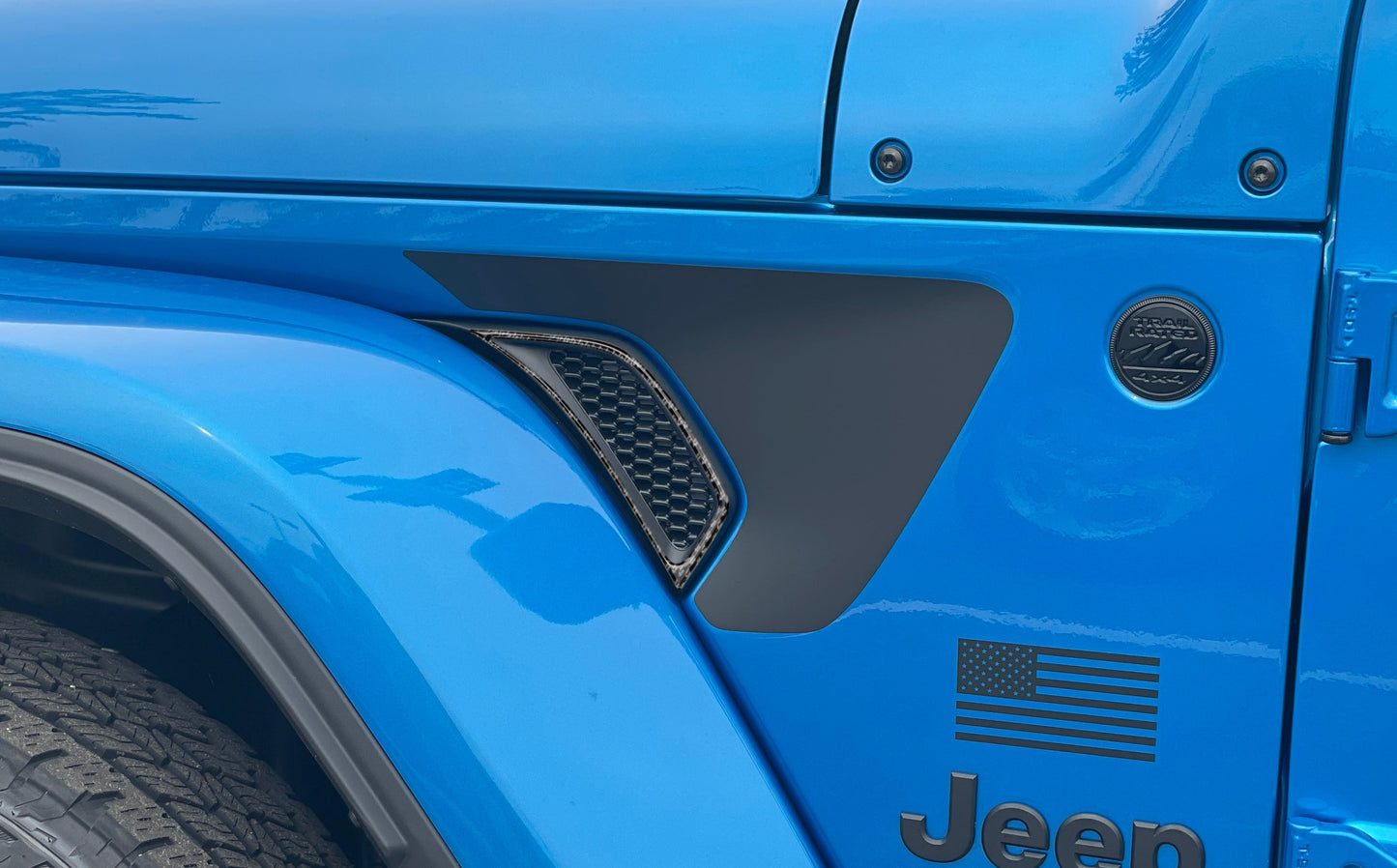 Side Vender Vent Accent Overlays Fits 2019-2026 Jeep Gladiator by Tufskinz.com