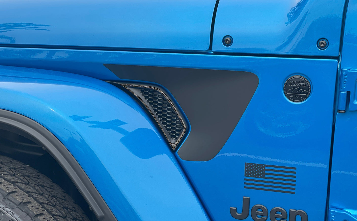 Side Vender Vent Accent Overlays Fits 2019-2026 Jeep Gladiator by Tufskinz.com