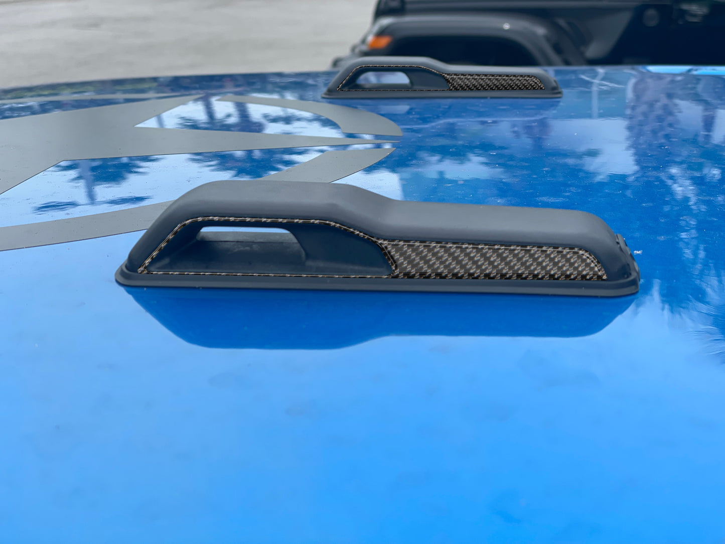 Hood Hinge Side Accent Overlays Fits 2019-2026 Jeep Gladiator by Tufskinz.com