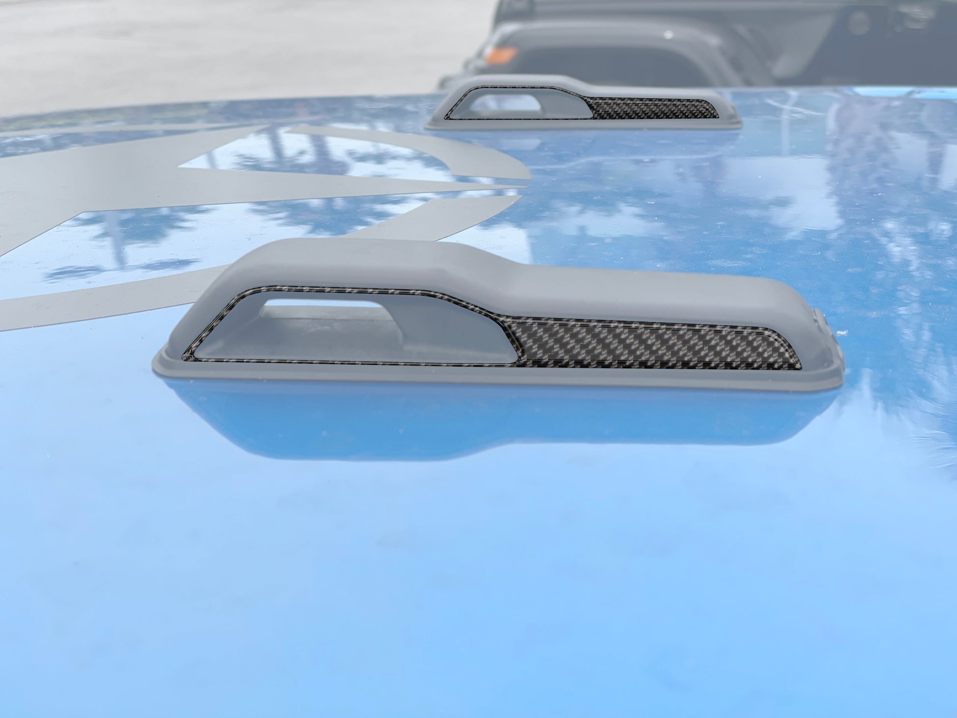 Hood Hinge Side Accent Overlays Fits 2019-2026 Jeep Gladiator by Tufskinz.com