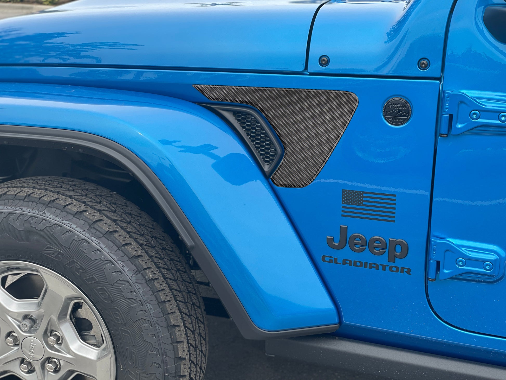 Fender Vent Surround Accent Overlays Fits 2019-2026 Jeep Gladiator by Tufskinz.com