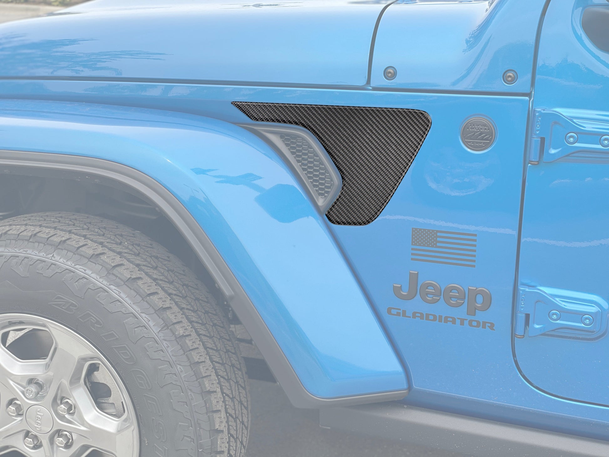 Fender Vent Surround Accent Overlays Fits 2019-2026 Jeep Gladiator by Tufskinz.com