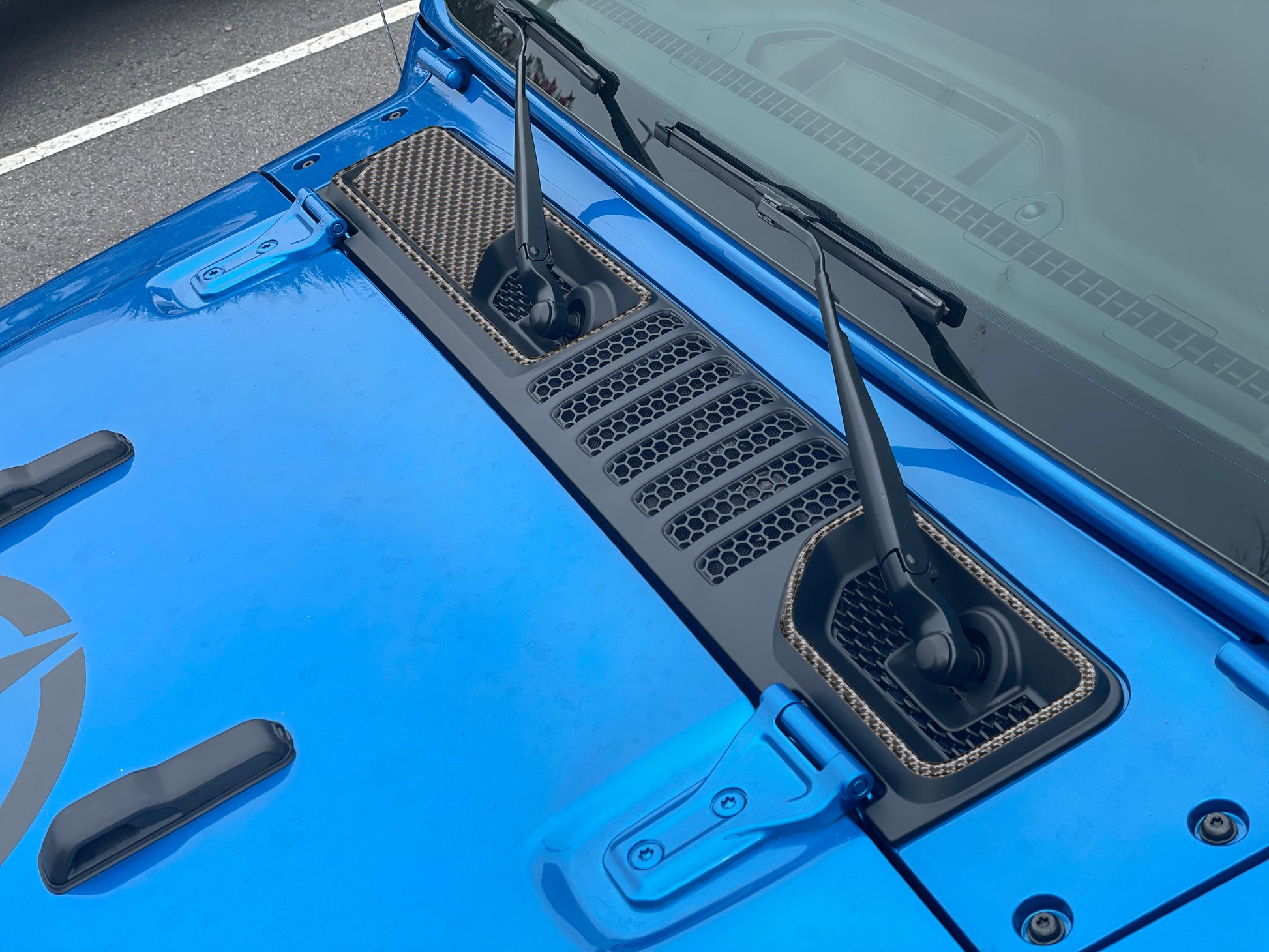 Center Cowl Accent Overlays Fits 2019-2026 Jeep Gladiator by Tufskinz.com