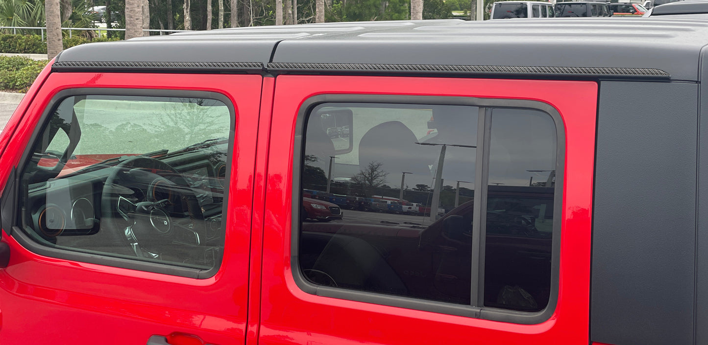 Side Roof Accent Overlays Fits 2019-2026 Jeep Gladiator by Tufskinz.com