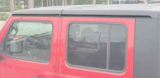 Side Roof Accent Overlays Fits 2019-2026 Jeep Gladiator by Tufskinz.com