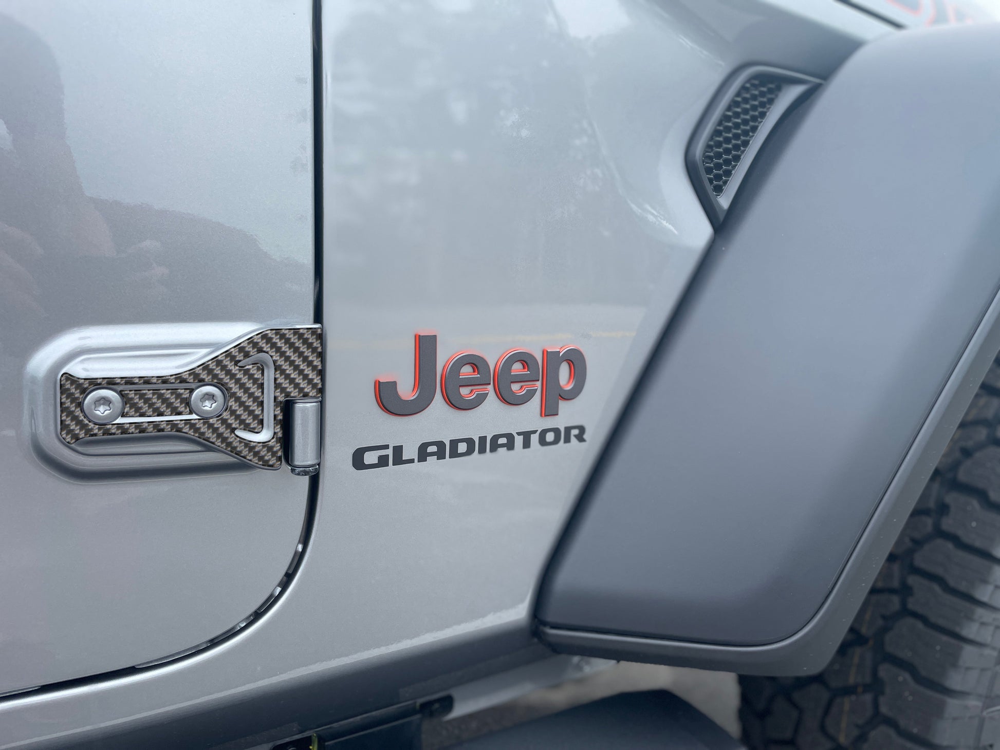 Door Hinge Overlays Fits 2019-2026 Jeep Gladiator by Tufskinz.com