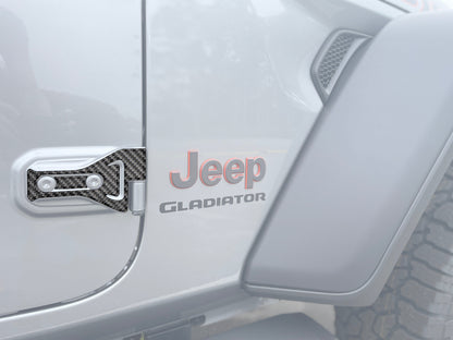 Door Hinge Overlays Fits 2019-2026 Jeep Gladiator by Tufskinz.com