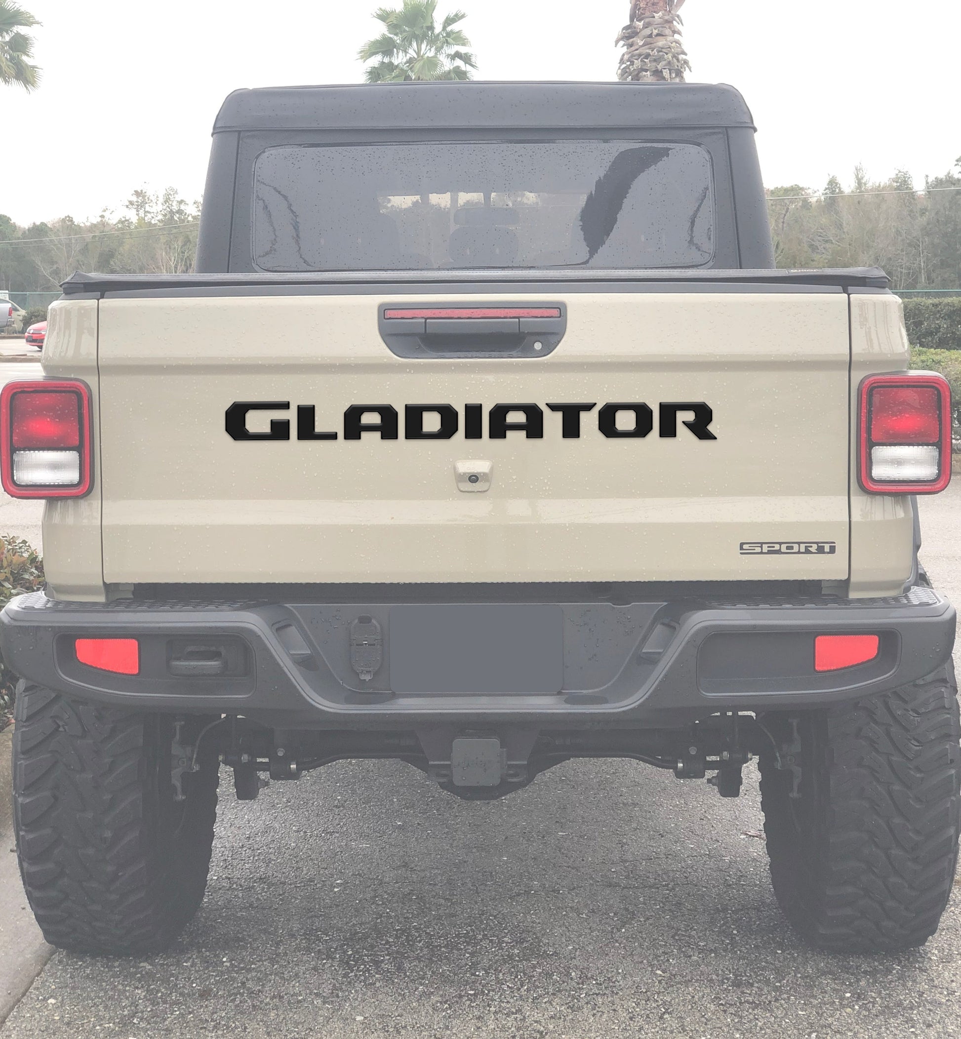 Tailgate Letter Replacement Overlays Fits 2020-2026 Jeep Gladiator by Tufskinz.com