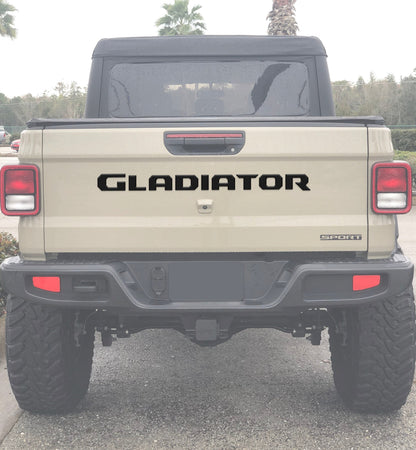 Tailgate Letter Replacement Overlays Fits 2020-2026 Jeep Gladiator by Tufskinz.com