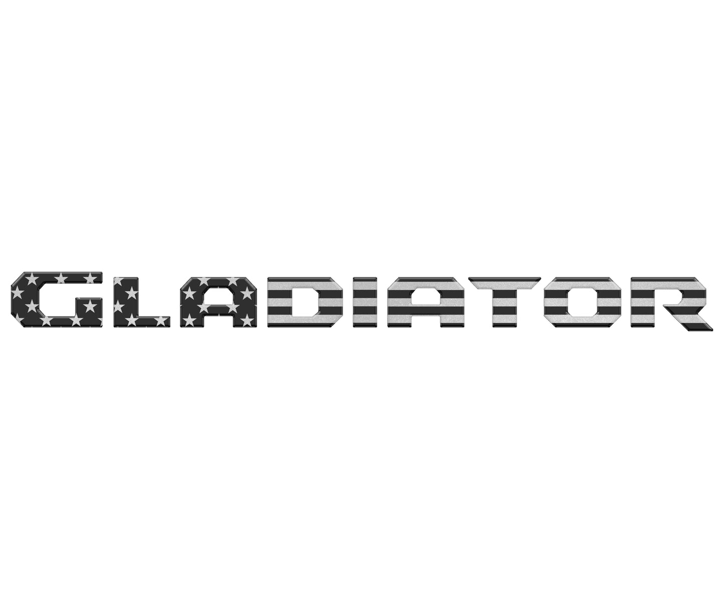 Tailgate Letter Replacement Overlays Fits 2020-2026 Jeep Gladiator by Tufskinz.com