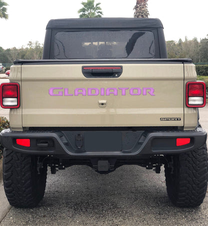 Tailgate Letter Replacement Overlays Fits 2020-2026 Jeep Gladiator by Tufskinz.com