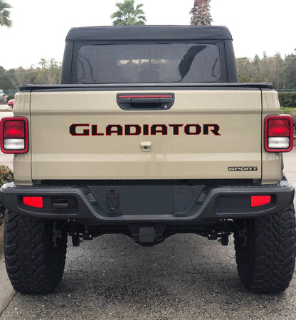 Tailgate Letter Replacement Overlays Fits 2020-2026 Jeep Gladiator by Tufskinz.com