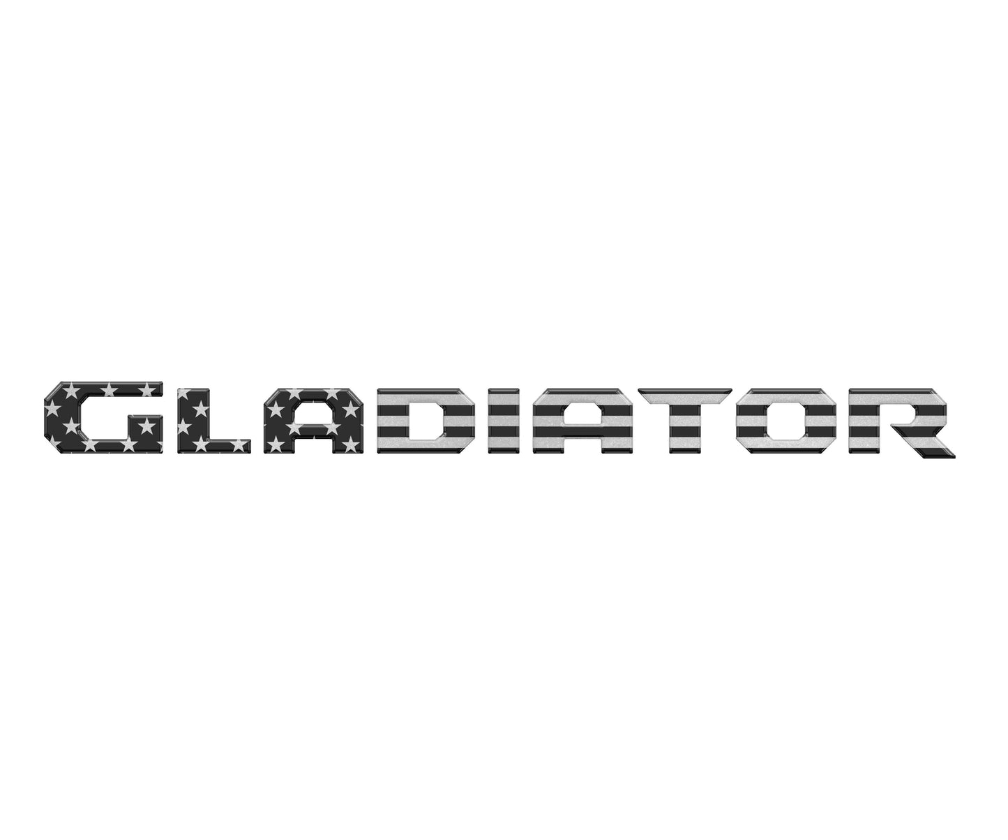 Raised Lettering Decal Fits 2020-2026 Jeep Gladiator by Tufskinz.com